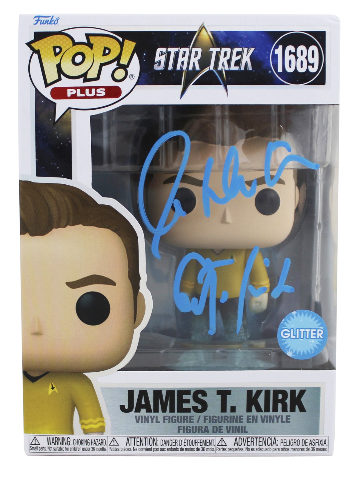 WILLIAM SHATNER STAR TREK “CAPTAIN KIRK” SIGNED #1689 FUNKO POP FIGURE BAS WIT COLLECTIBLE MEMORABILIA