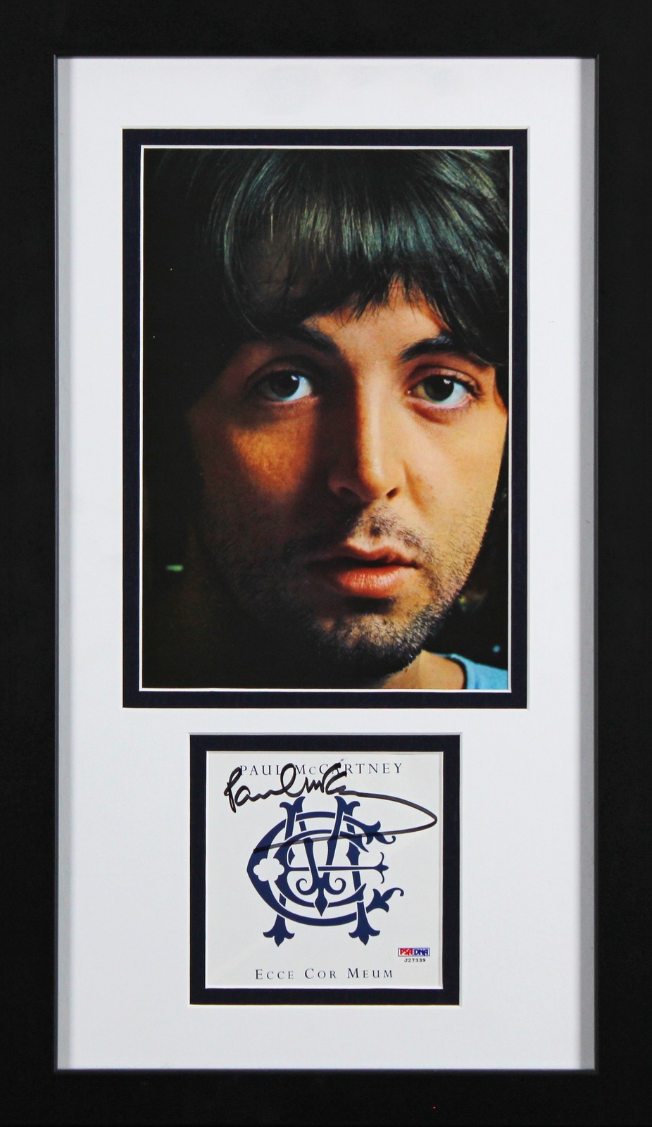 Paul McCartney Beatles Signed & Framed Ecce Cor Meum Cd Cover PSA/DNA #J27339