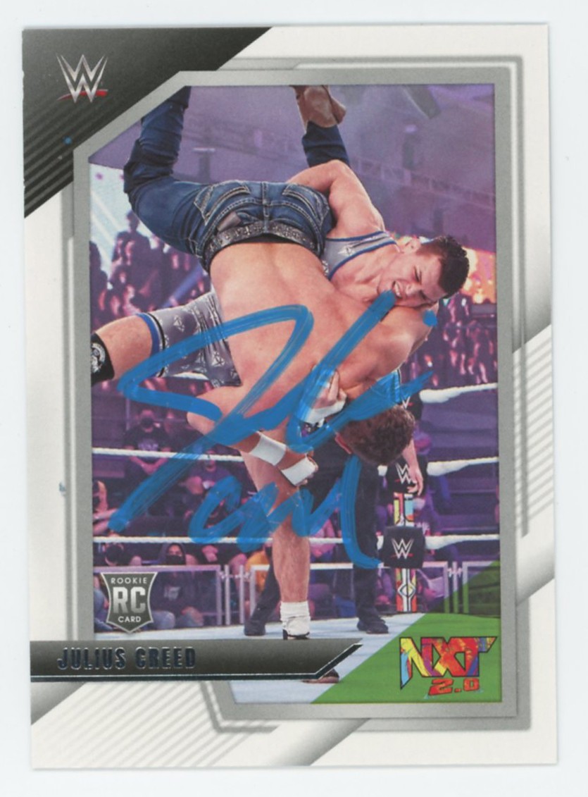 Julius Creed WWE Authentic Signed 2022 Panini NXT #97 Rookie Card BAS #BS86655