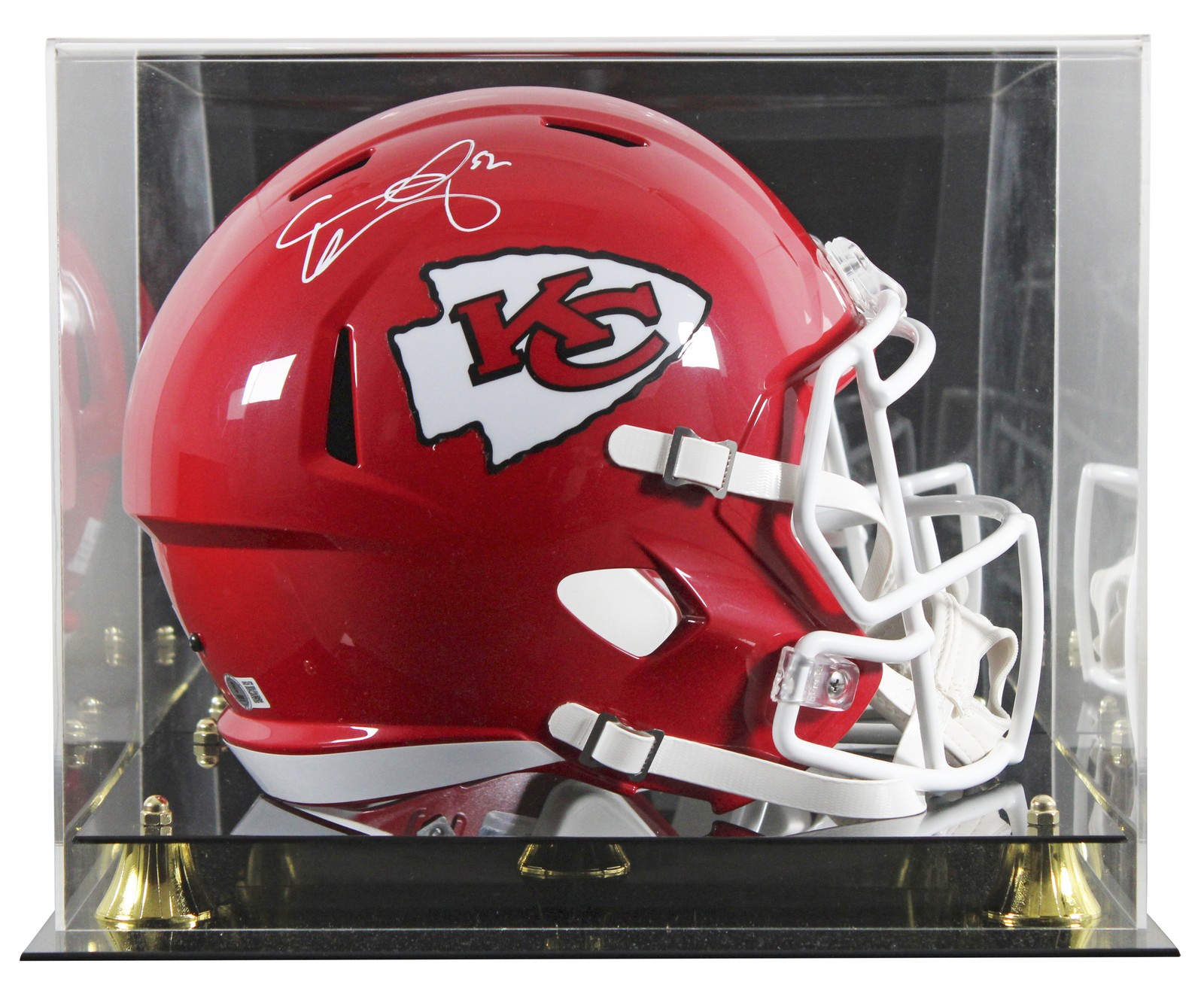 Chiefs Creed Humphrey Signed Full Size Speed Rep Helmet W/ Case BAS Witnessed