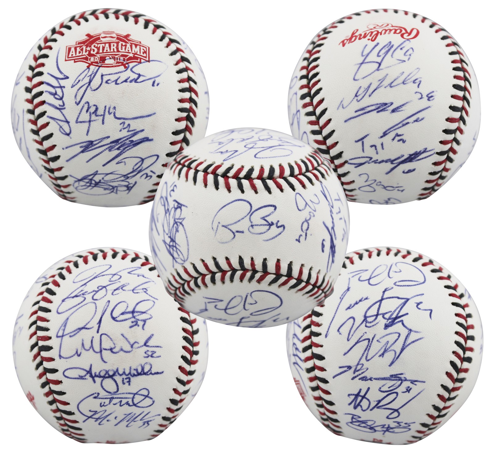 2015 NL ASG (26) Bryant, deGrom, Kershaw,  Scherzer Signed Baseball BAS #AE13968