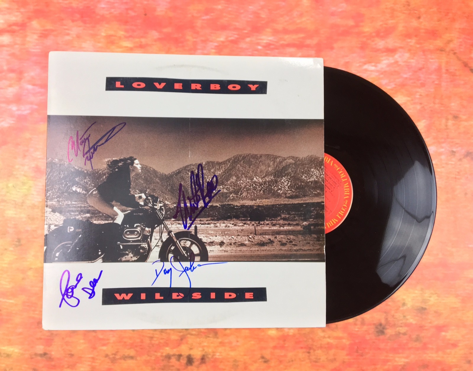 GFA Mike Reno Band * LOVERBOY * Signed Record Album AD2 PROOF COA