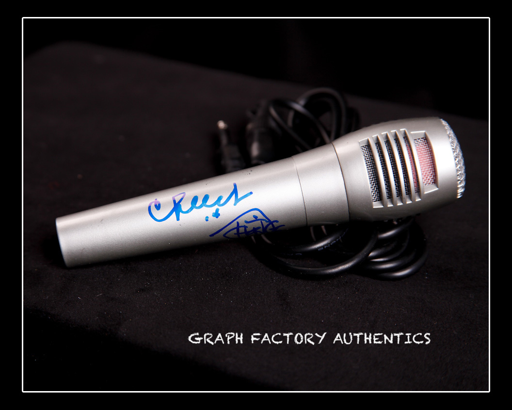 **GFA UP IN SMOKE MOVIE *CHEECH AND CHONG* SIGNED NEW MICROPHONE AD2 PROOF COA** COLLECTIBLE MEMORABILIA