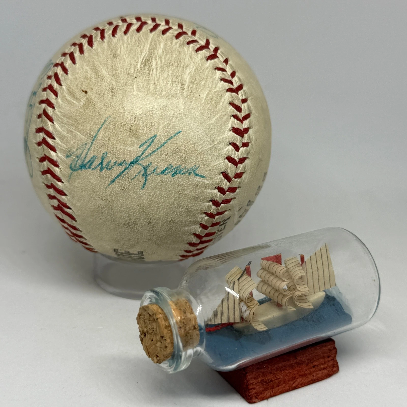 Harvey Kuenn Orlando Cepeda et al multi signed Baseball JSA COA A4041
