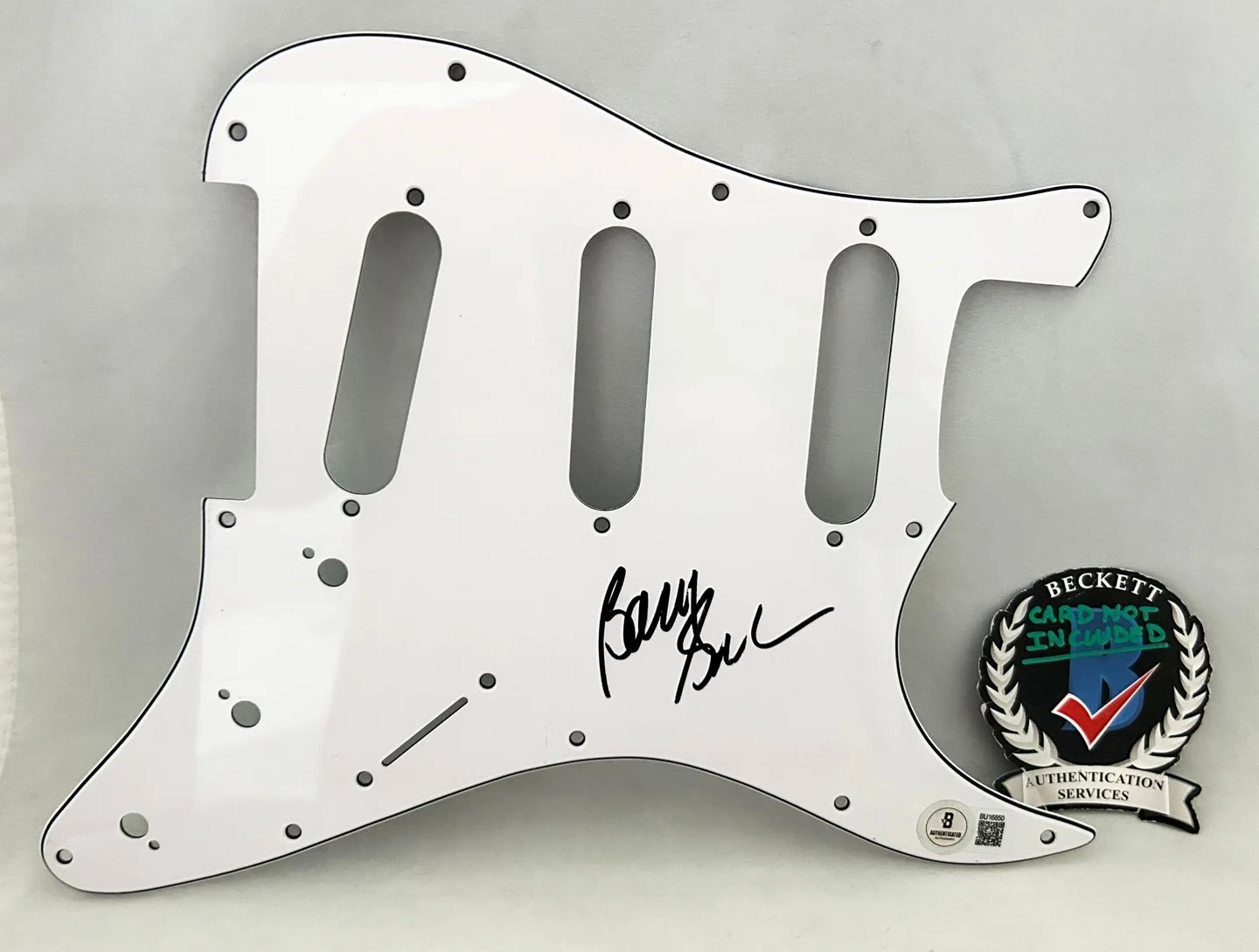 Barry Goudreau Signed Electric Pickguard Boston Beckett BAS COA