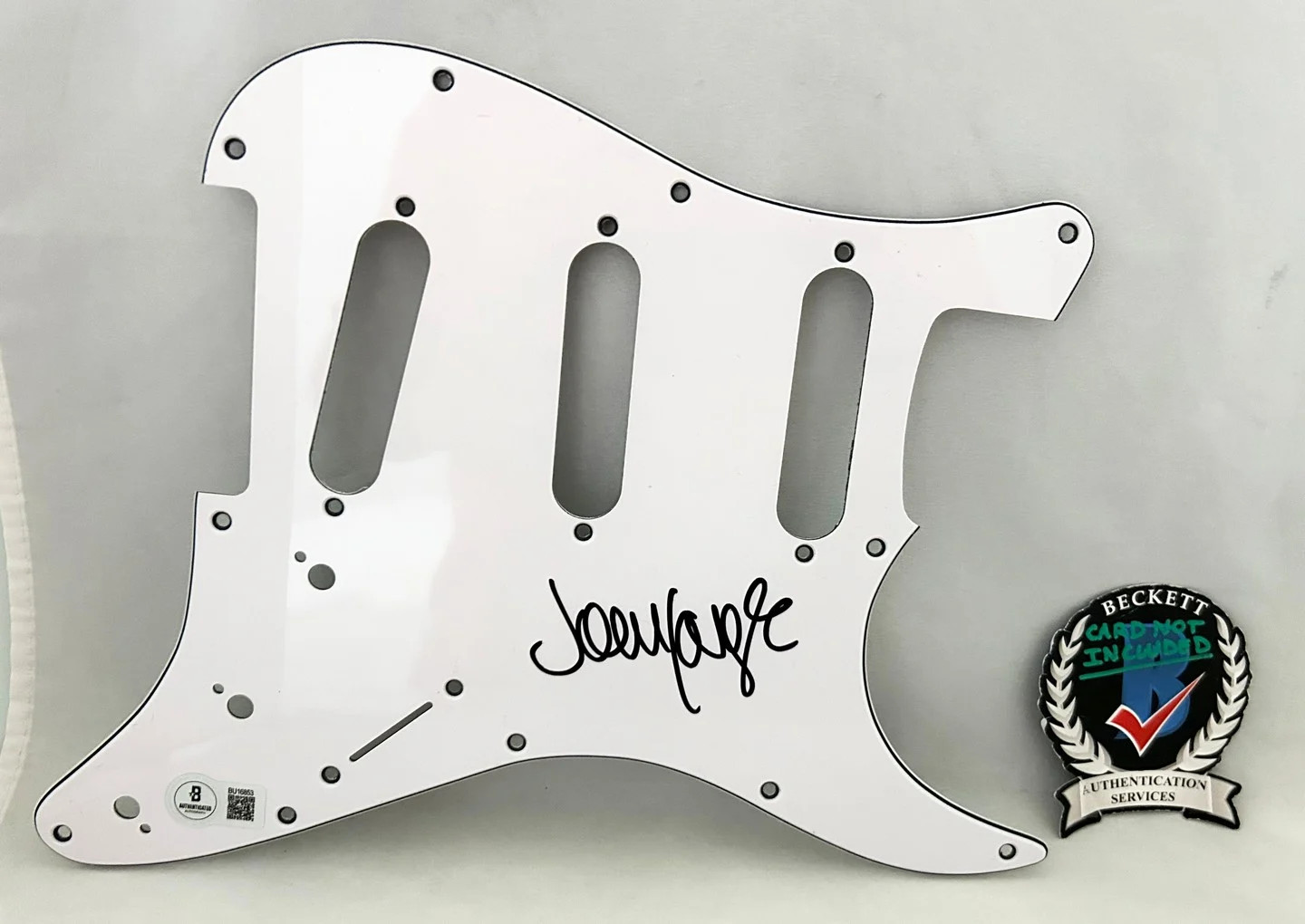 John Lodge Signed Electric Pickguard The Moody Blues Beckett BAS COA