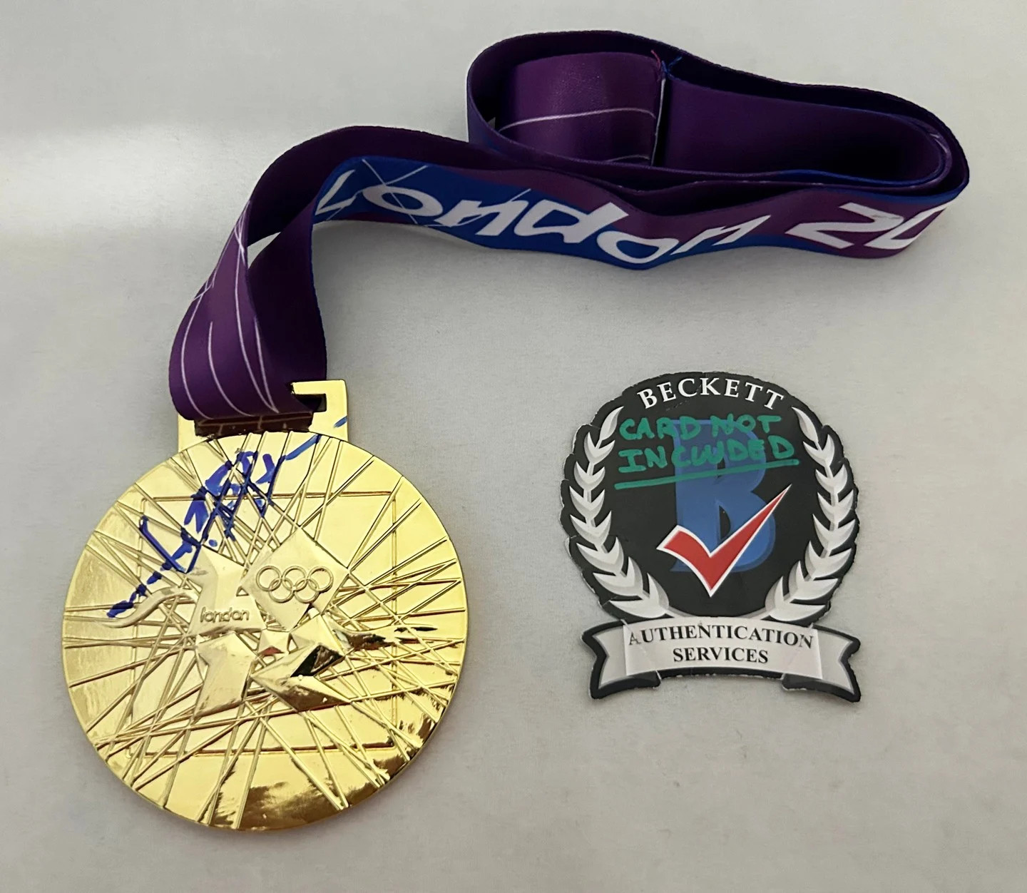 Usain Bolt Signed 2012 London Olympics Gold Medal Beckett BAS 2 COA