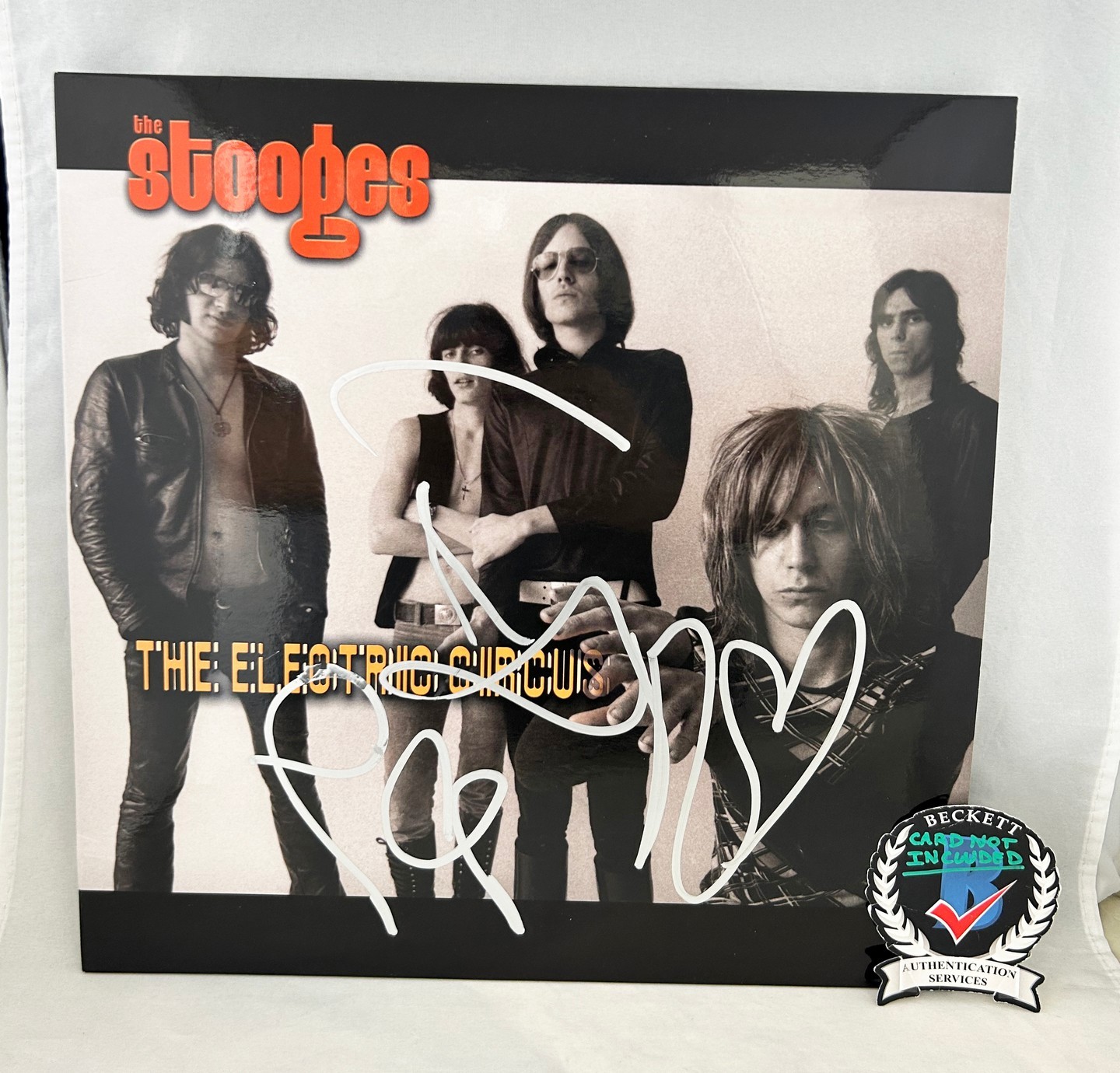 Iggy Pop Signed Vinyl LP Album The Stooges The Electric Circuit Beckett BAS COA