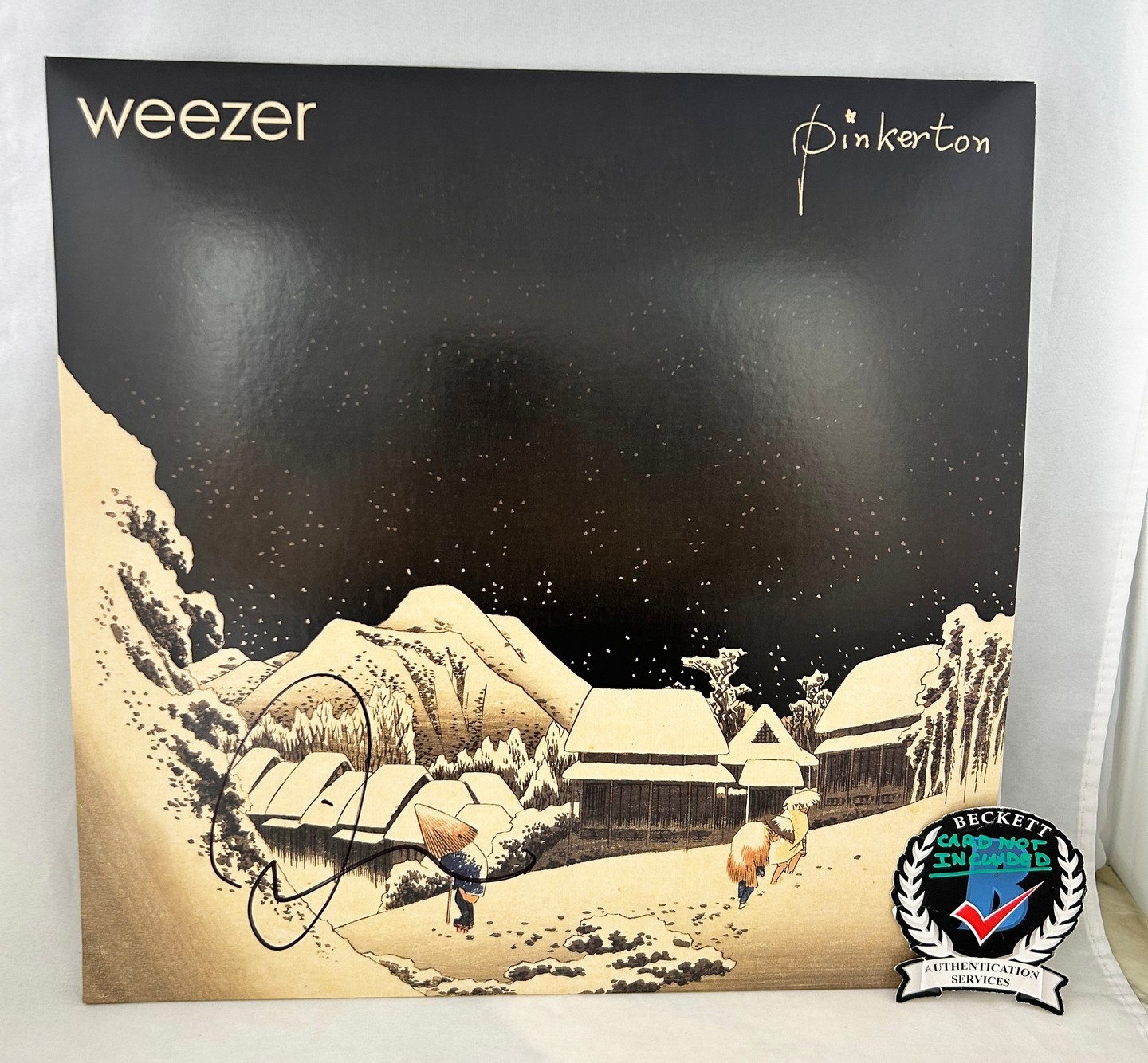 Rivers Cuomo Signed Vinyl LP Album Pinkerton Beckett BAS COA