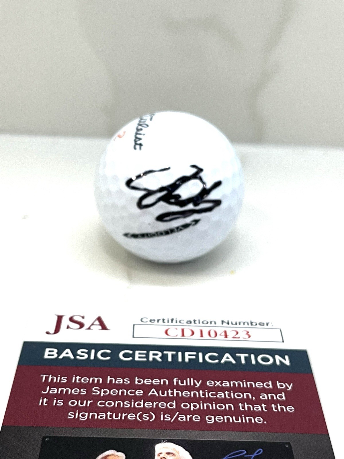 John Daly Hand Signed 1991 PGA Championship Winner Golf Ball JSA Cert