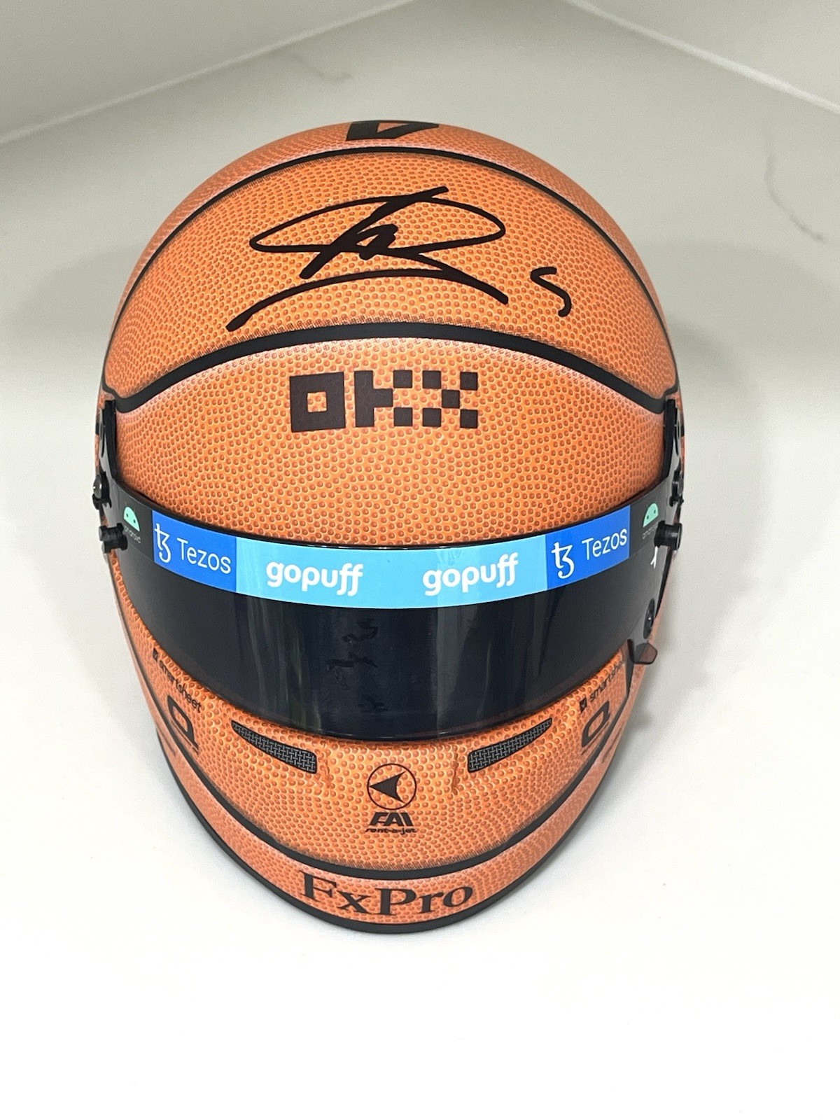 Lando Norris Hand Signed 1:2 Size Authentic Miami Mini Helmet F1 Beckett BAS #2