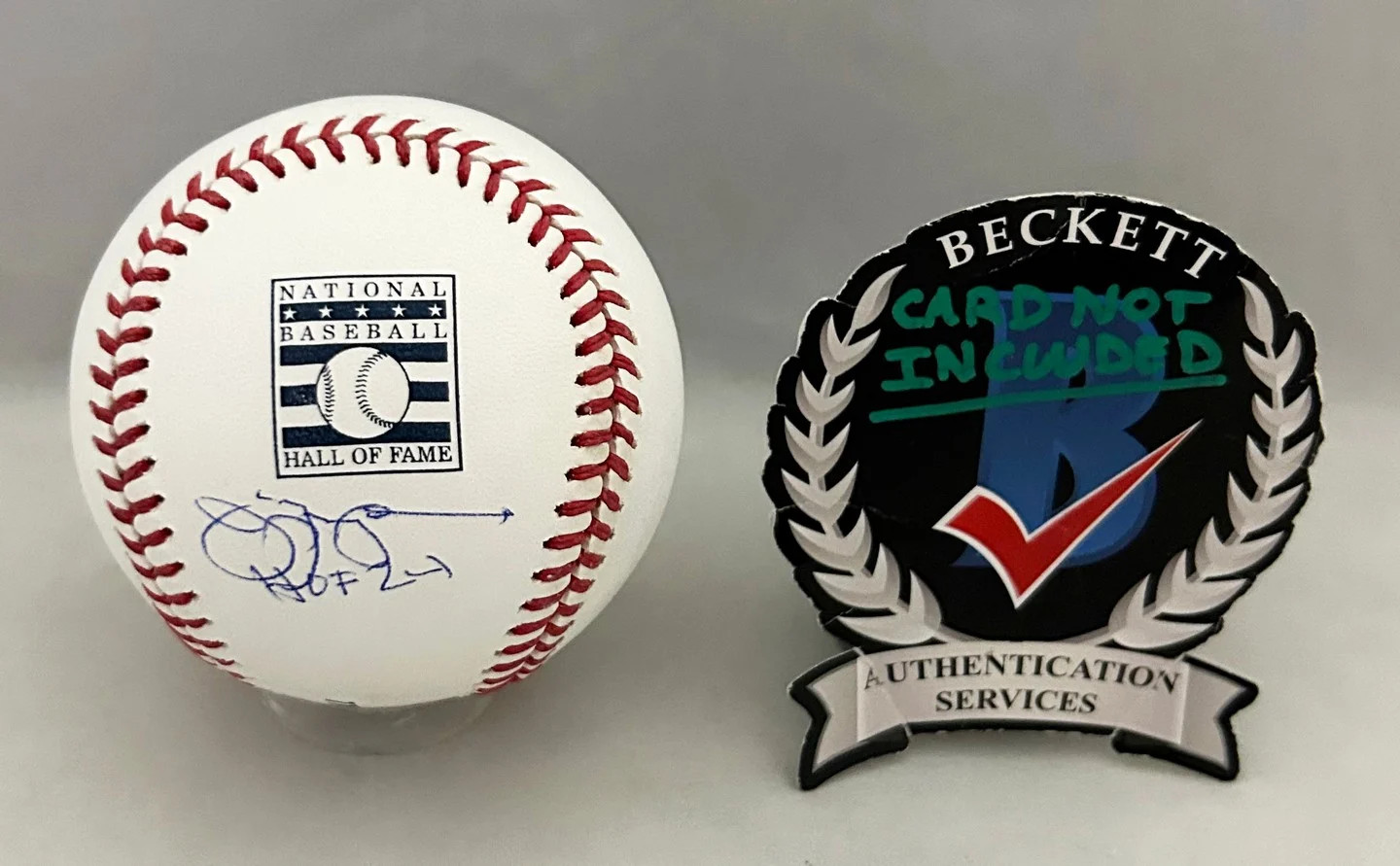 Jim Leyland Signed Hall of Fame Baseball HOF Detroit Tigers Beckett BAS COA