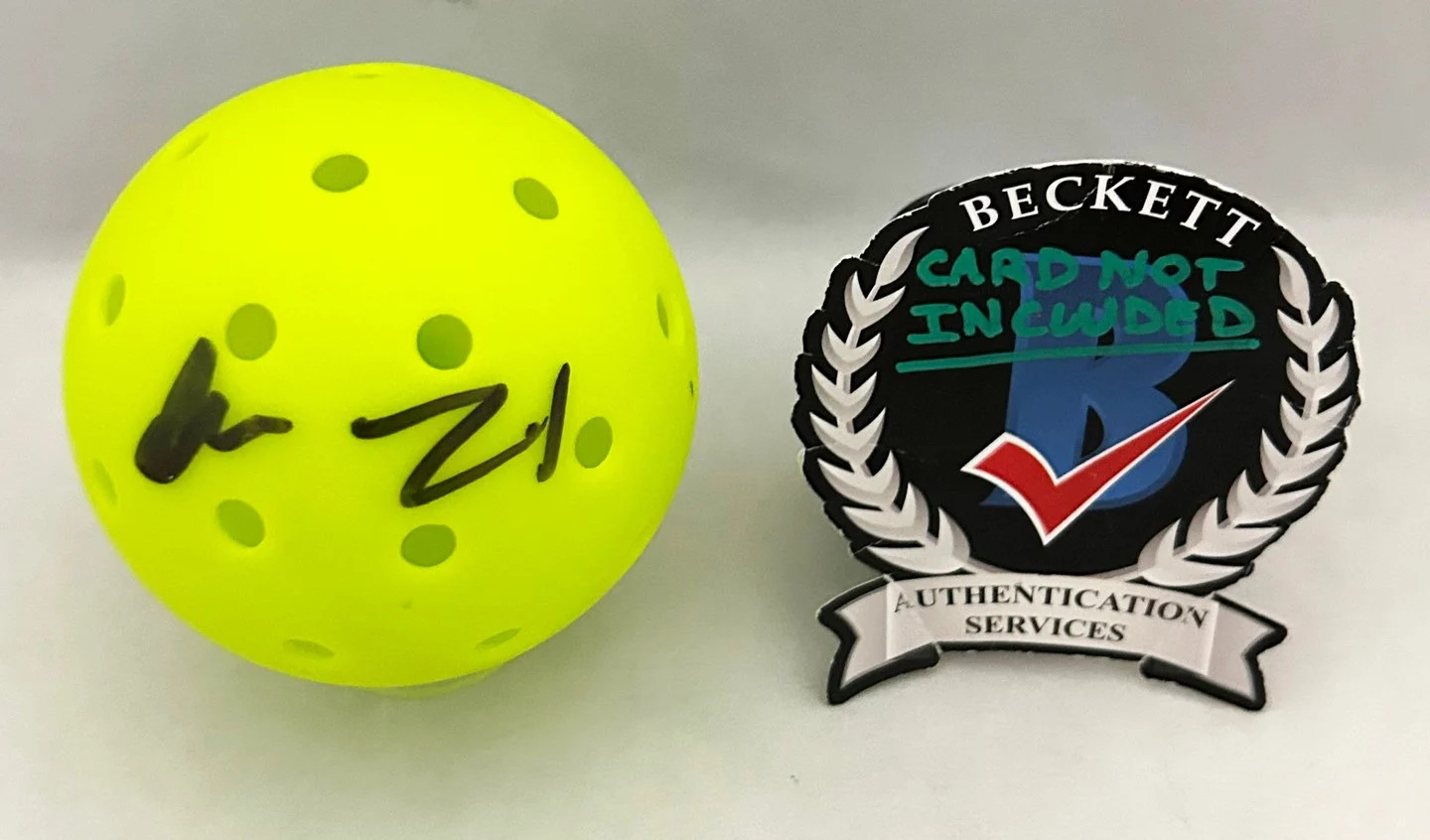 Anna Leigh Waters Signed Pickleball Ball Beckett BAS 1 COA