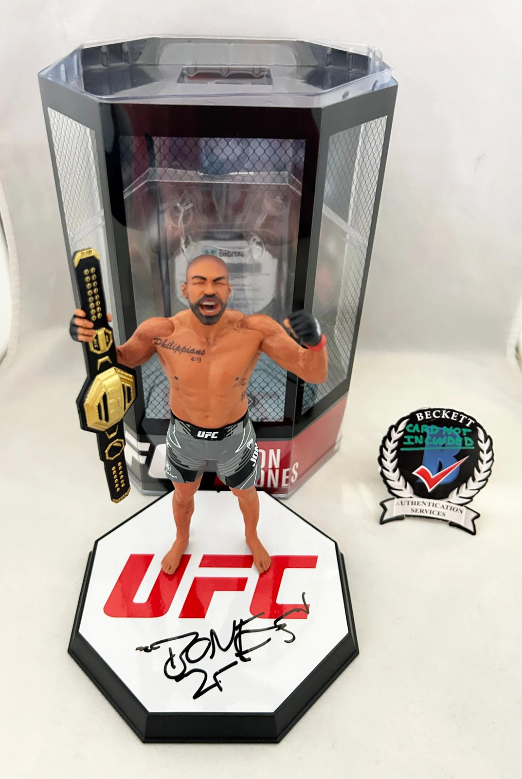Jon Bones Jones Signed Action Figure McFarlane Series 2 UFC MMA Beckett BAS COA