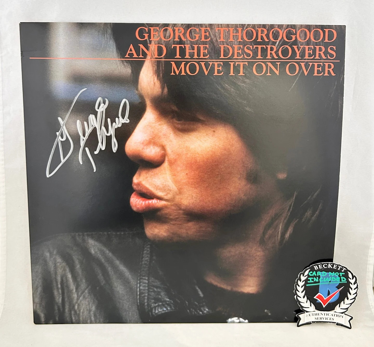 George Thorogood Signed Vinyl LP Album Move It On Over Beckett BAS COA