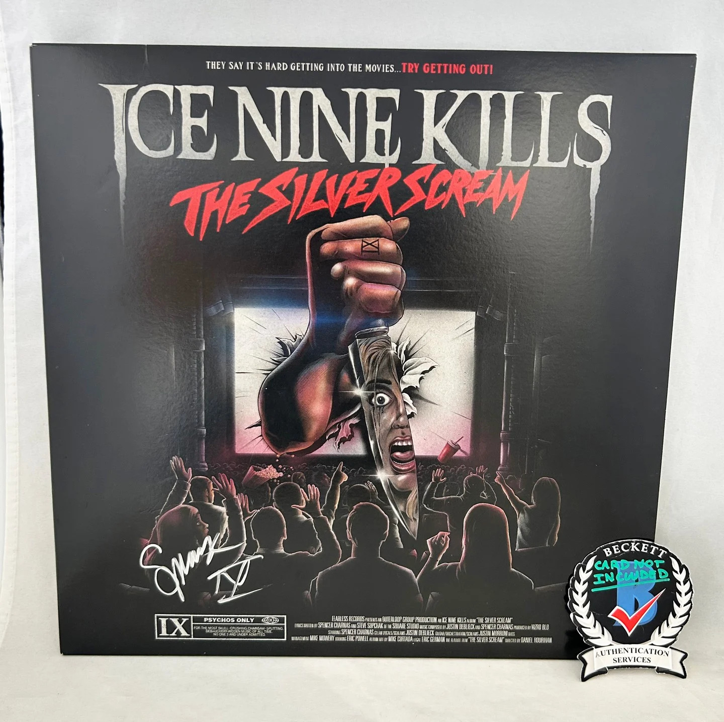 Spencer Charnas Signed Vinyl LP Album Ice Nine Kills The Silver Scream Becket...