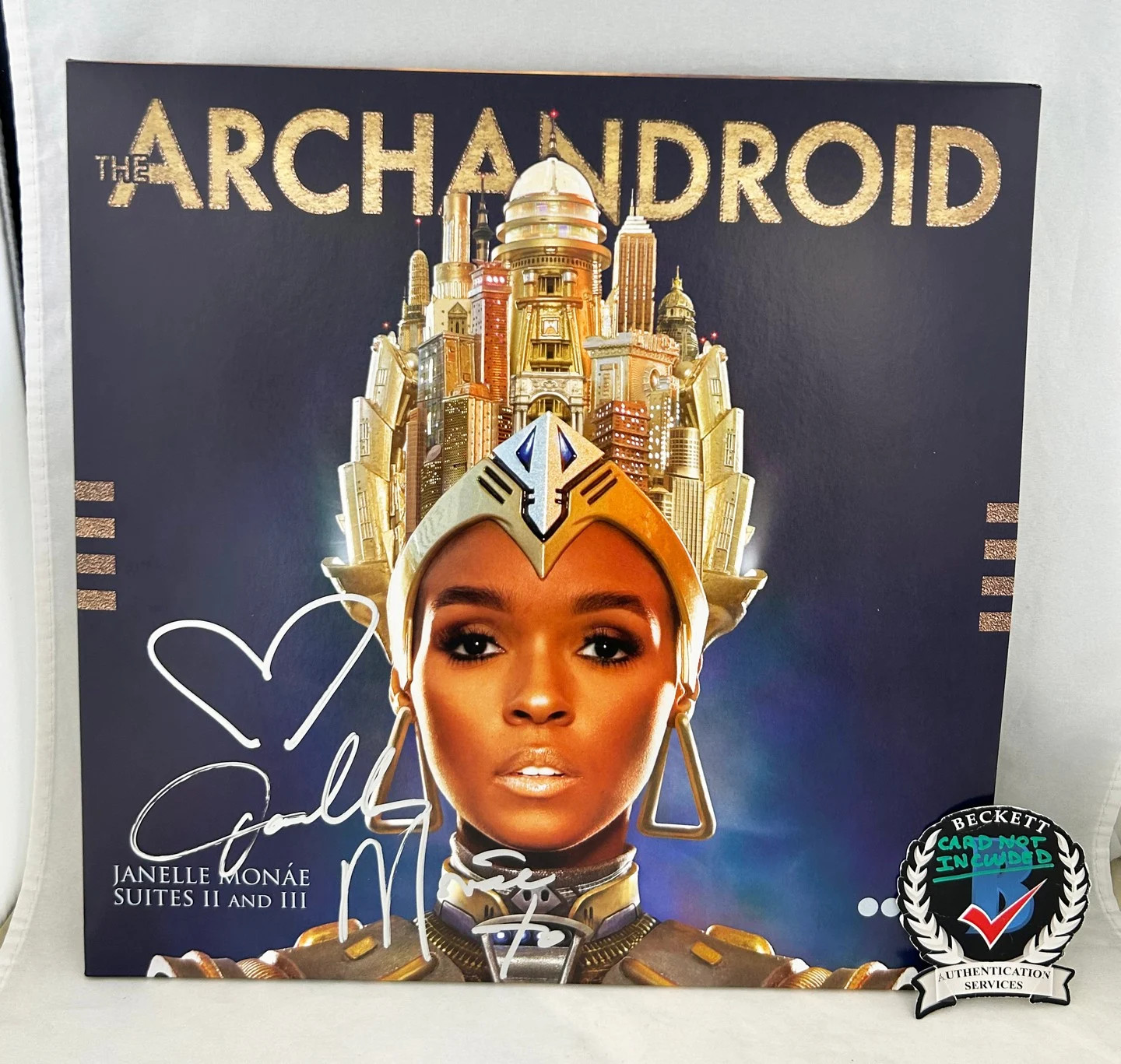 Janelle Monae Signed Vinyl LP Album Suites II and III Beckett BAS COA