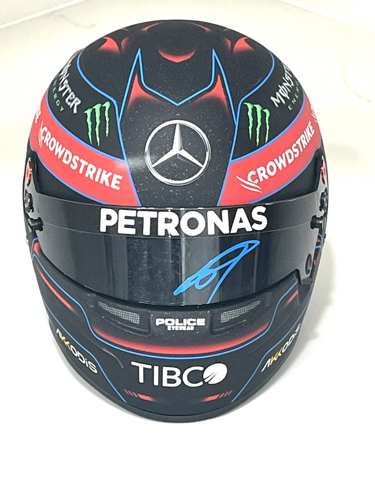 George Russell Signed Mercedes 1:2 Mini Helmet F1 Formula 1 Beckett Cert