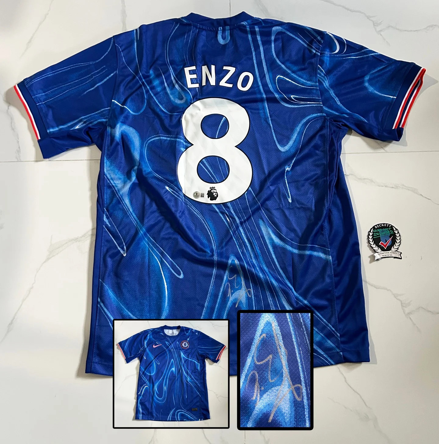 Enzo Fernandez Signed Jersey Chelsea Beckett BAS COA