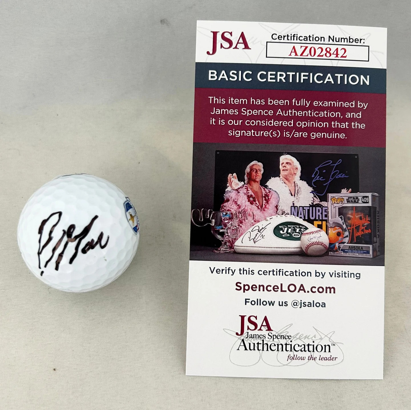 Robert MacIntyre Signed 2025 Ryder Cup Golf Ball JSA 1 COA