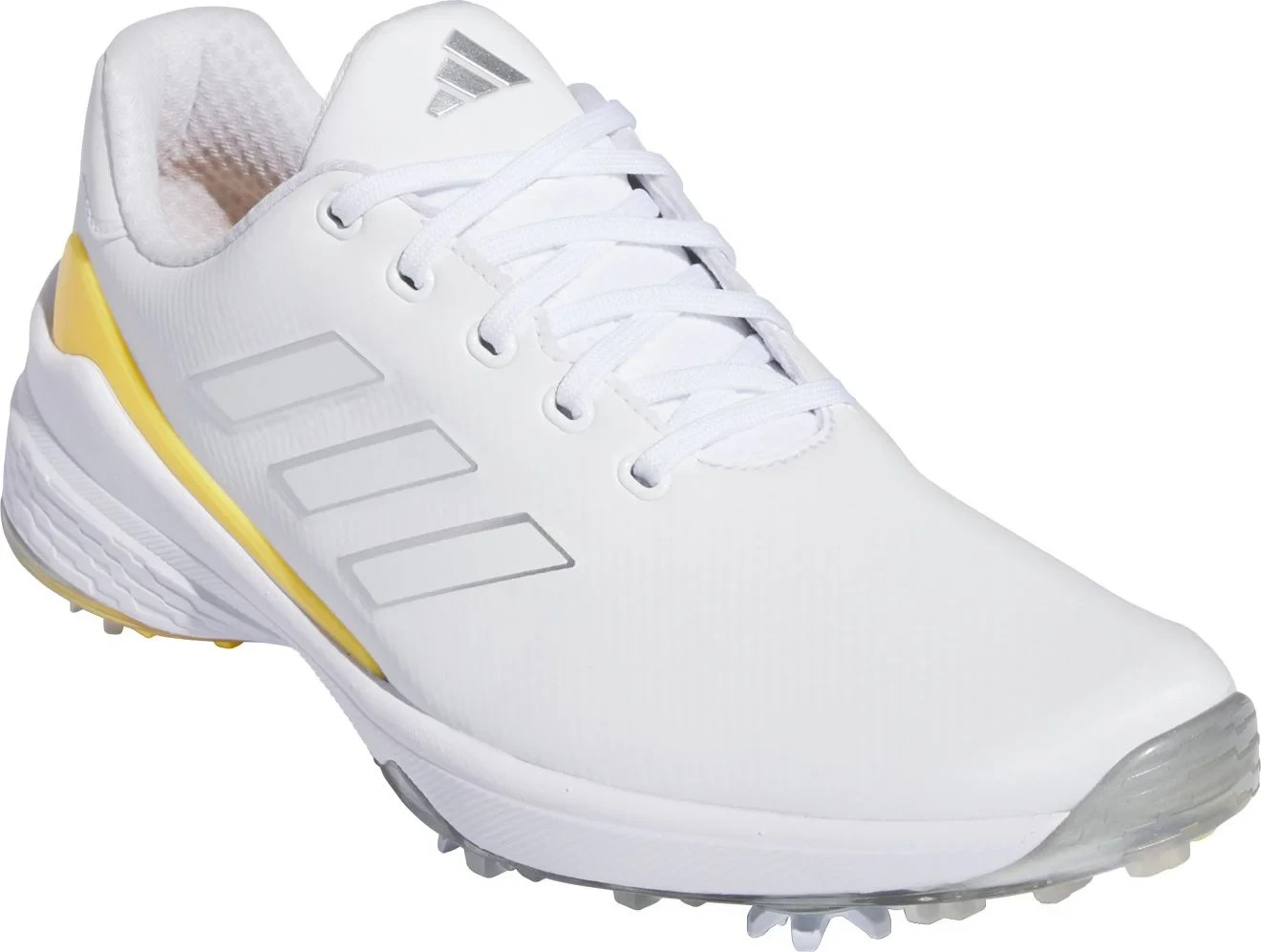Size 12 Adidas Men’s ZG23 Golf Shoes White Silver Metallic Spark IF0329 NEW