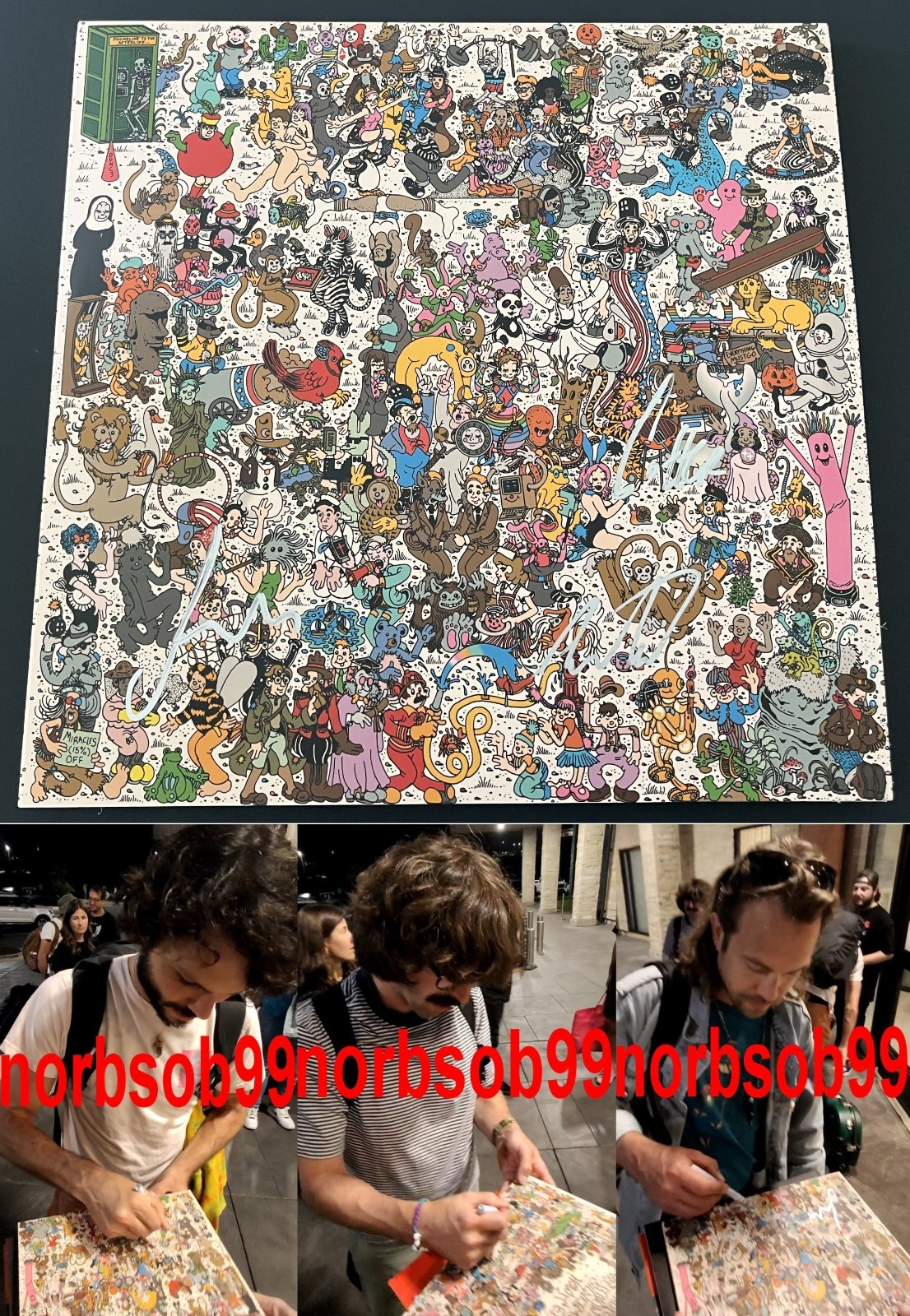 GOOSE RICK MITAROTONDA +3 SIGNED AUTOGRAPH EVERYTHING MUST GO VINYL wEXACT PROOF