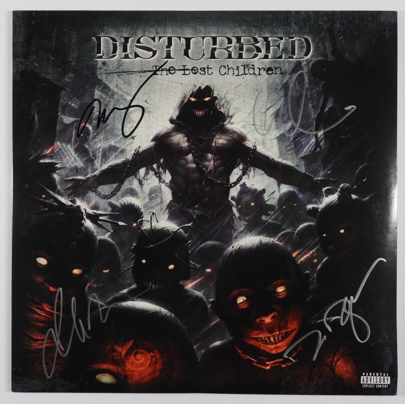 Disturbed JSA Fully Signed Autograph Record Album Vinyl The Lost Children