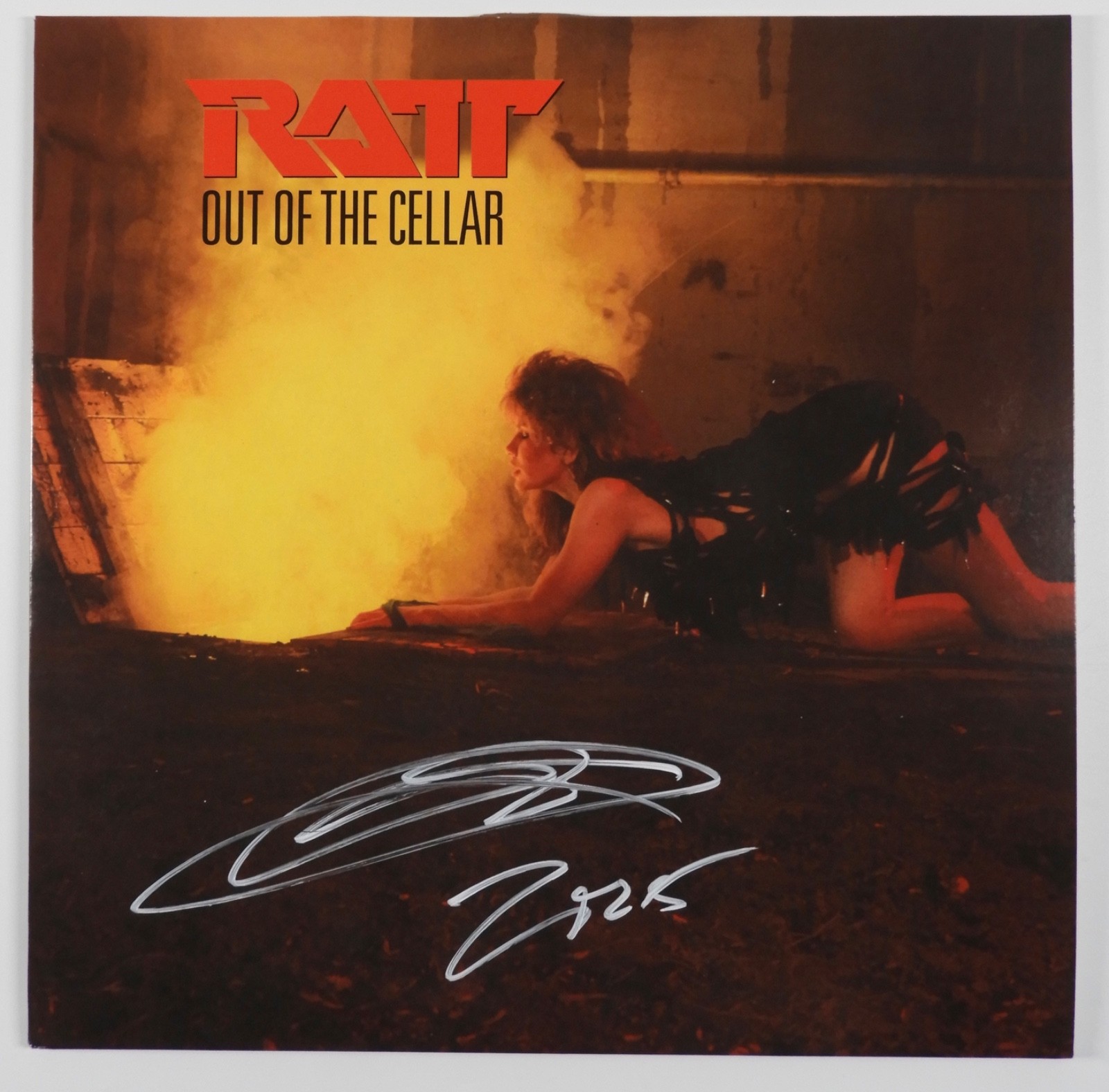 RATT Stephen Pearcy JSA Signed Autograph Record Album Vinyl Out Of The Cellar