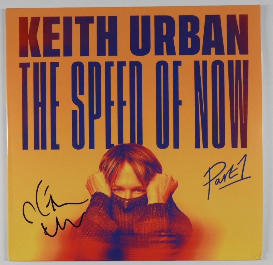 Keith Urban Signed Autograph Album JSA Record Vinyl The Speed Of Now