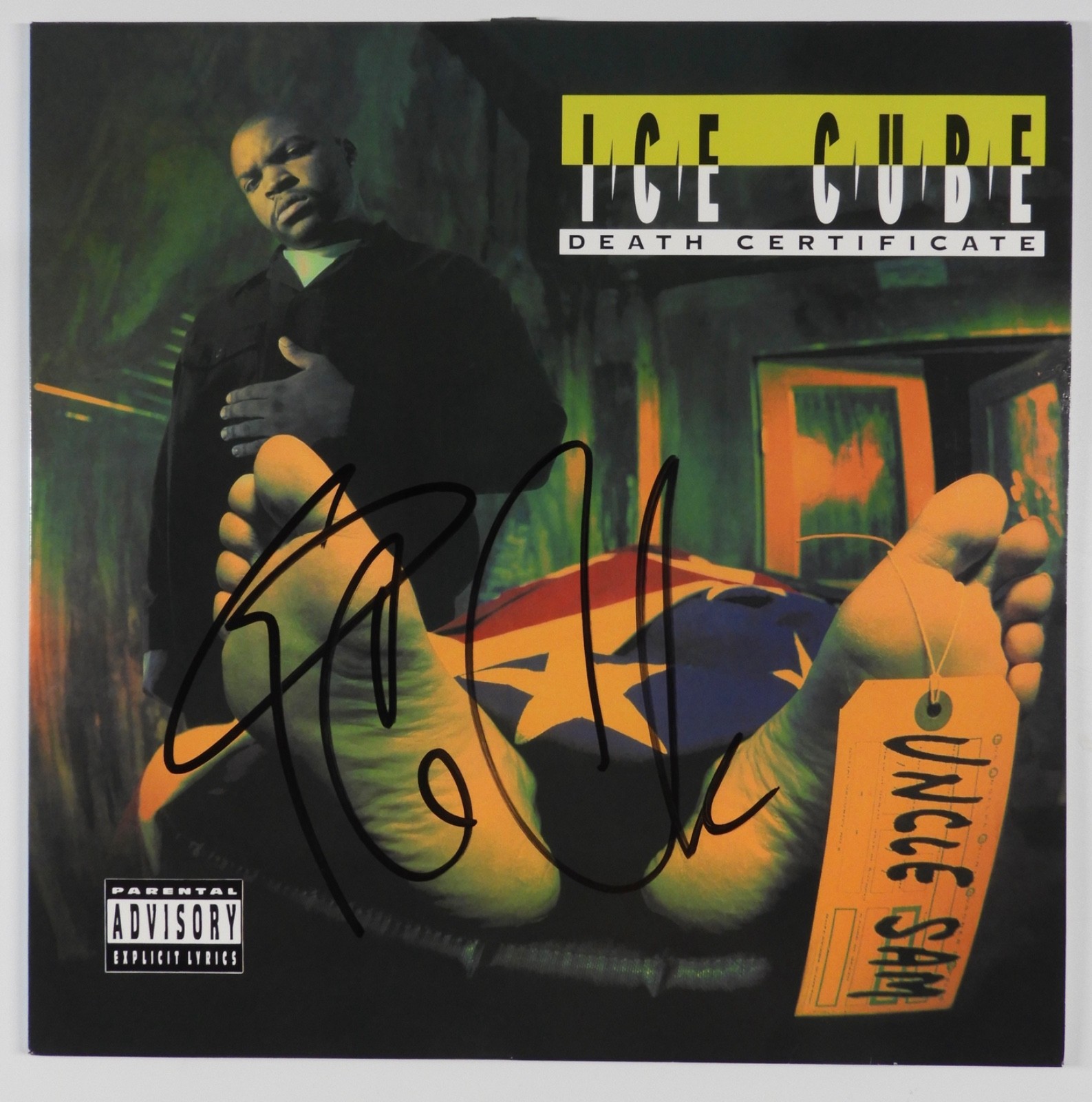 Ice Cube JSA Fully Signed Autograph Record Album Vinyl Death Certificate