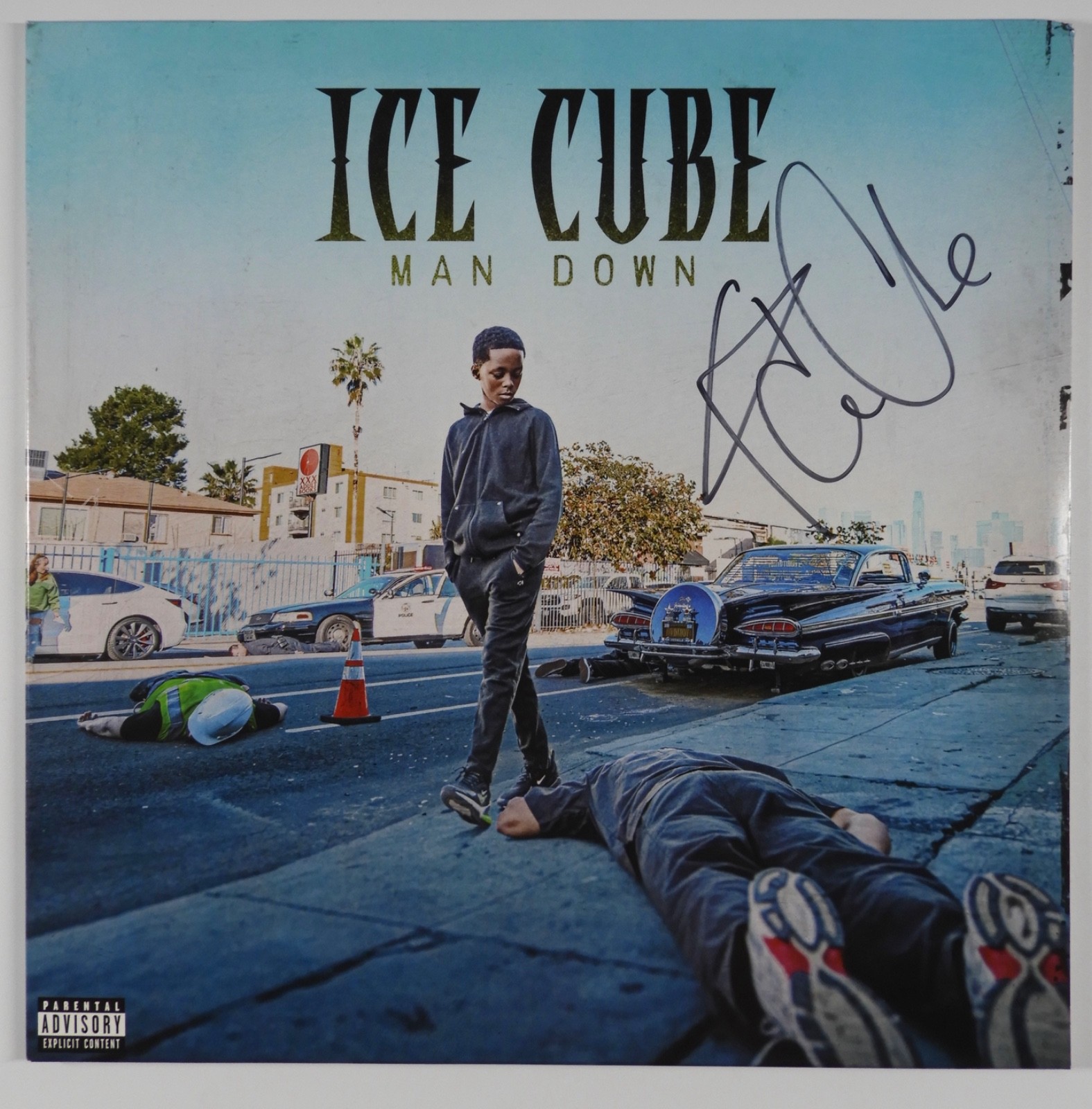 Ice Cube JSA Fully Signed Autograph Record Album Vinyl Man Down