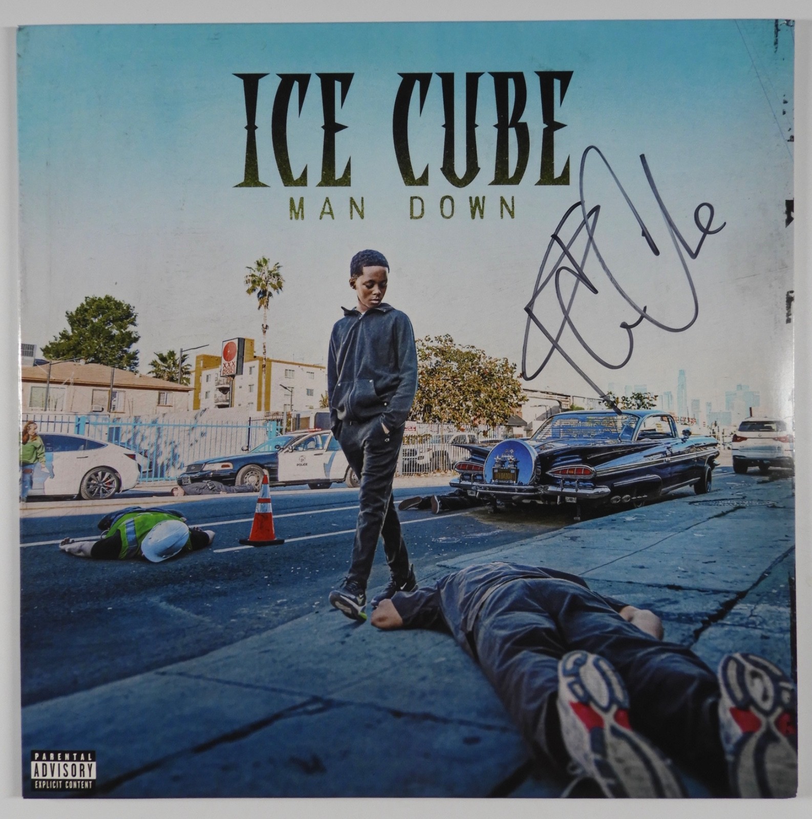 Ice Cube JSA Fully Signed Autograph Record Album Vinyl Man Down