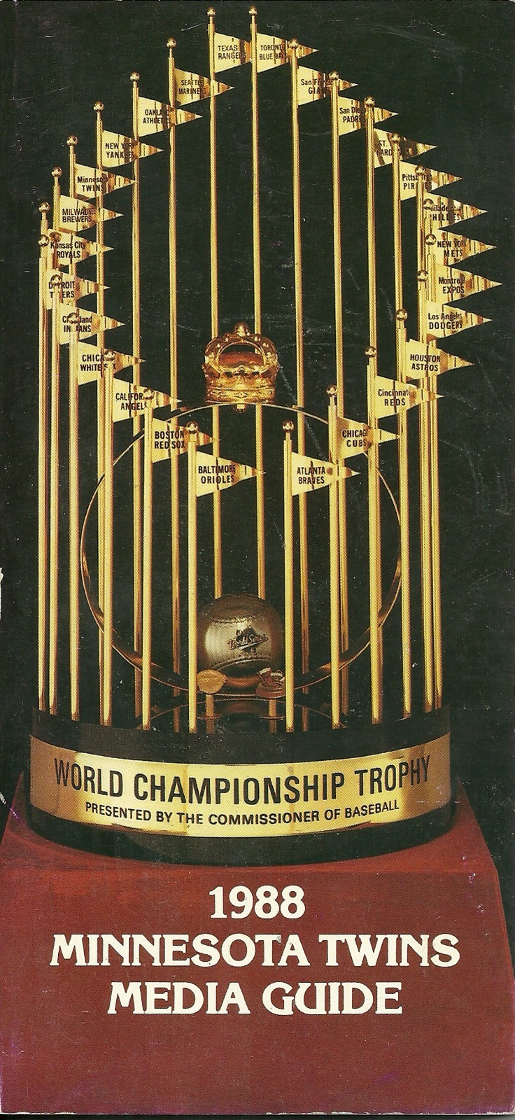 MINNESOTA TWINS MLB BASEBALL 1988 MEDIA GUIDE VINTAGE GREAT COLOR AUTHENTIC RARE