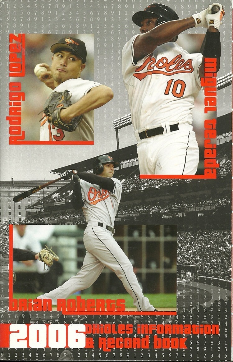 BALTIMORE ORIOLES MLB BASEBALL 2006 MEDIA GUIDE VINTAGE GREAT COLOR AUTHENTIC
