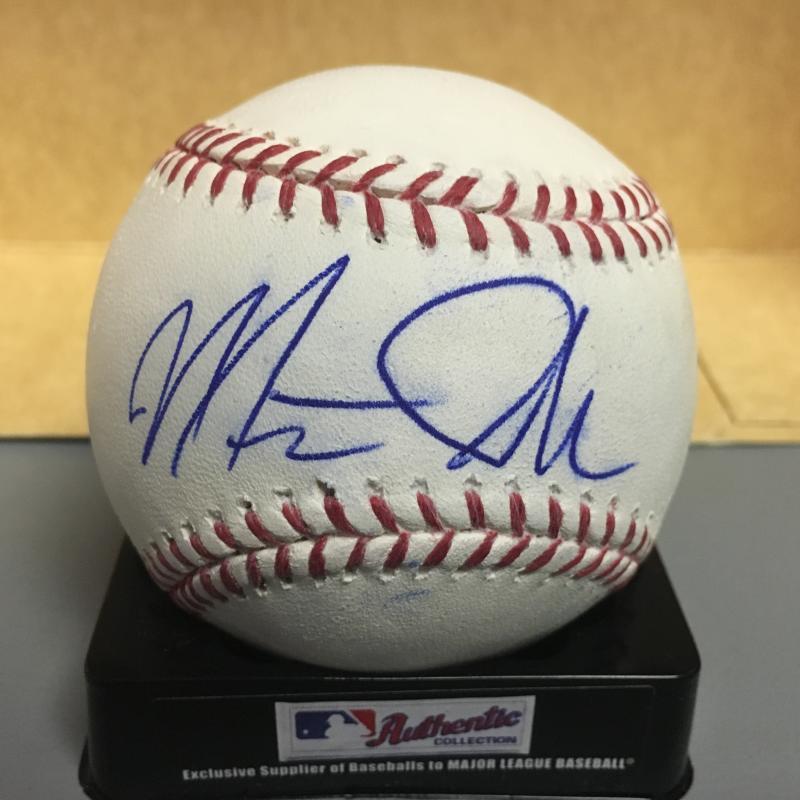 MATT SKOLE WASHINGTON NATIONALS M.L. SIGNED BASEBALL W/COA
