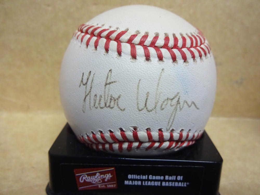 HETOR WAGNER KANSAS CITY ROYALS SIGNED A.L. BASEBALL W/COA