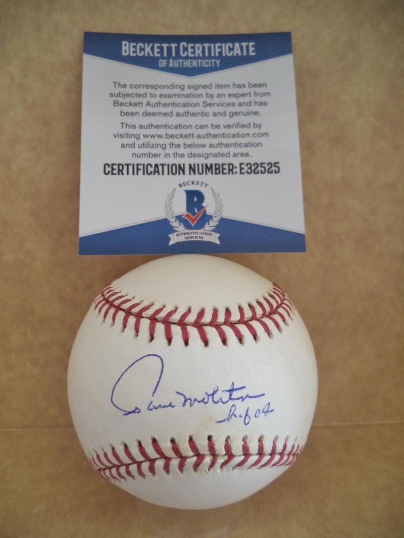 PAUL MOLITOR HOF 04 TWINS/BREWERS SIGNED AUTOGRAPH M.L BASEBALL BECKETT E32525