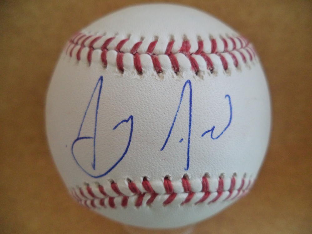 ANTHONY ALFORD TORONTO BLUE JAYS SIGNED AUTOGRAPHED M.L. BASEBALL W/COA A