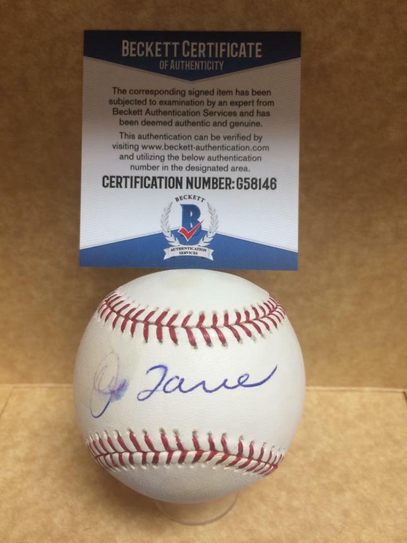 JOE TORRE NEW YORK YANKEES SIGNED AUTOGRAPHED M.L. BASEBALL BECKETT G58146