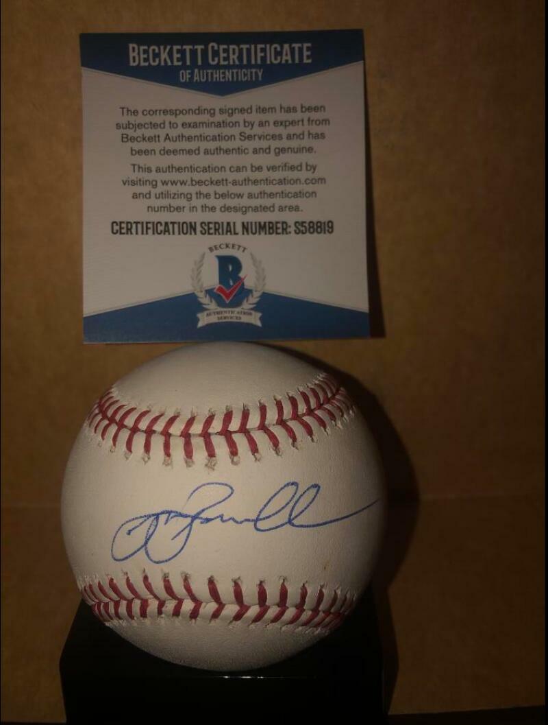 JEFF BAGWELL HOUSTON ASTROS SIGNED AUTO M.L. BASEBALL BECKETT COA S58819