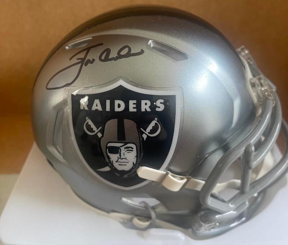 JON GRUDEN OAKLAND RAIDERS SIGNED FLASH MINI HELMET BECKETT AUTH