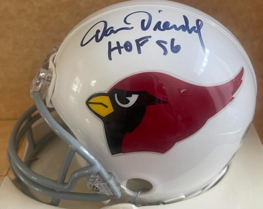 DAN DIERDORF CARDINALS HOF 96 SIGNED AUTOGRAPHED MINI HELMET BECKETT