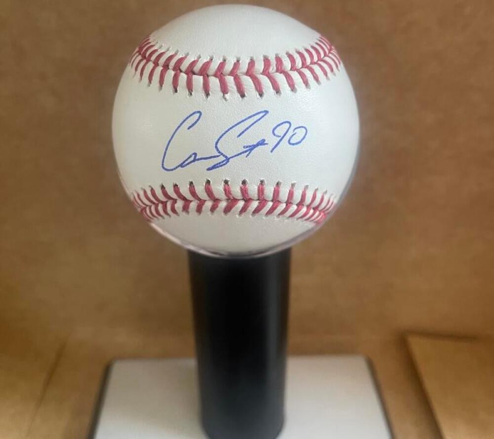 CAM SMITH HOUSTON ASTROS SIGNED AUTOGRAPHED M.L. BASEBALL BECKETT AUTH