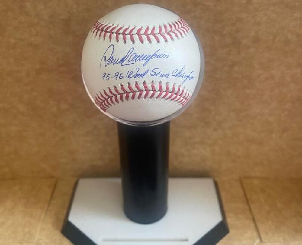 DAVE CONCEPCION 75-76 WORLD SERIES CHAMPS SIGNED GOLD GLOVE BASEBALL BECKETT AUT