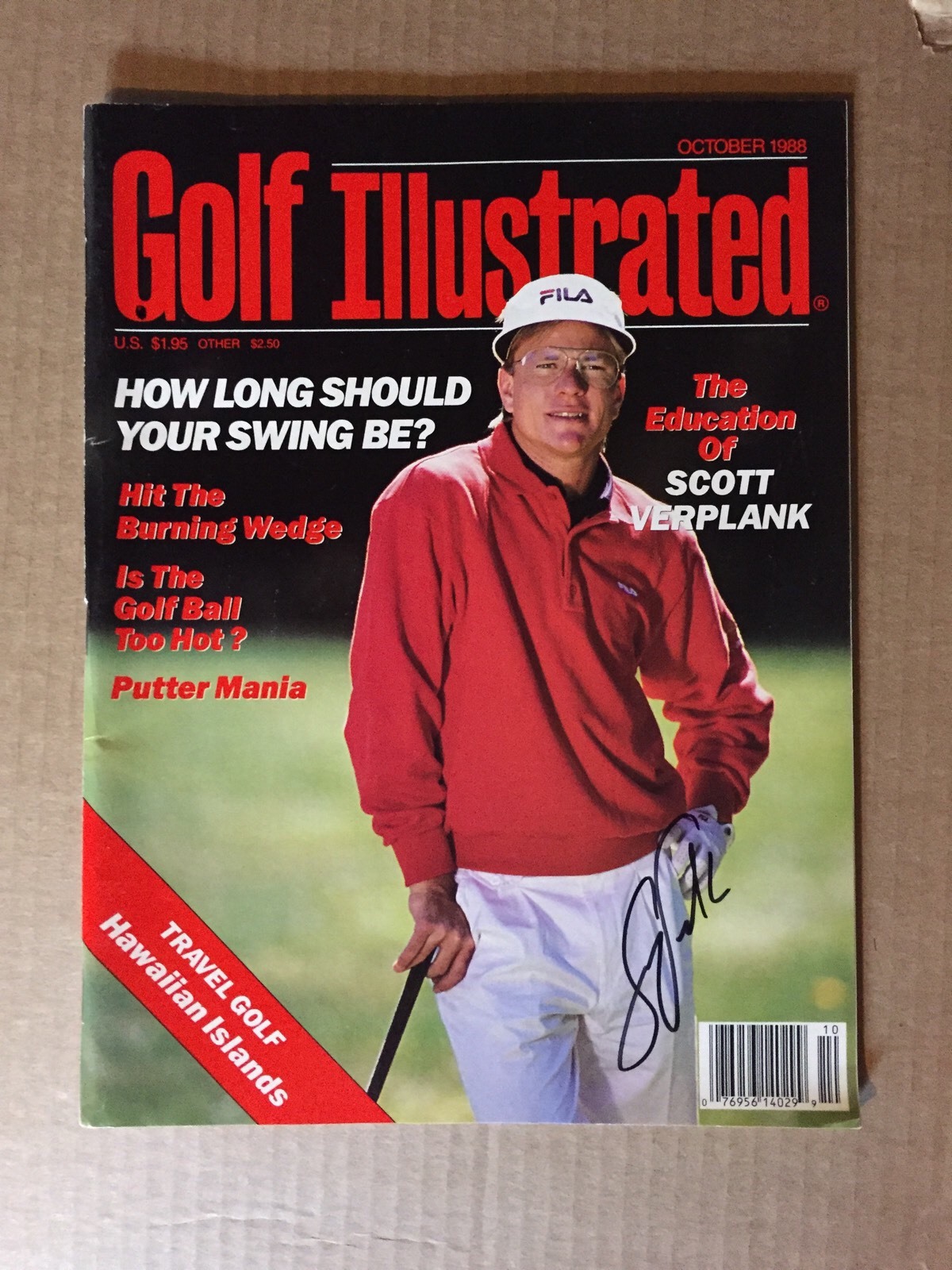 Autographed Scott Verplank Magazine Signed