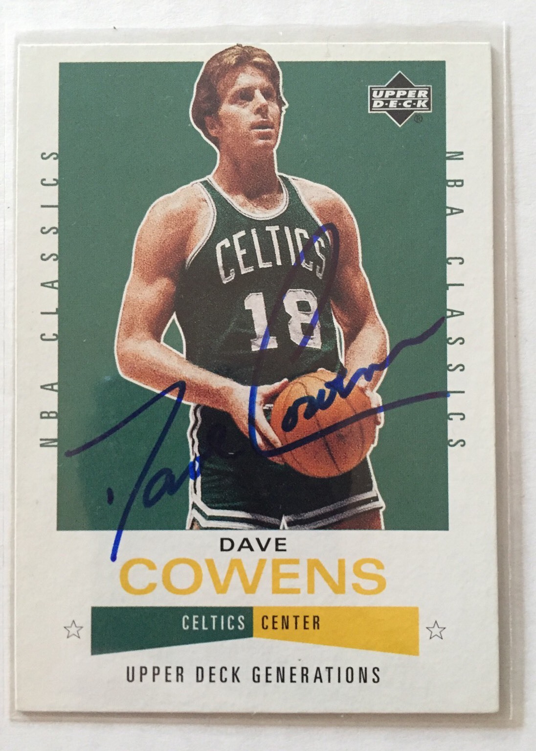 Dave Cowens Signed Trading Card Autographed