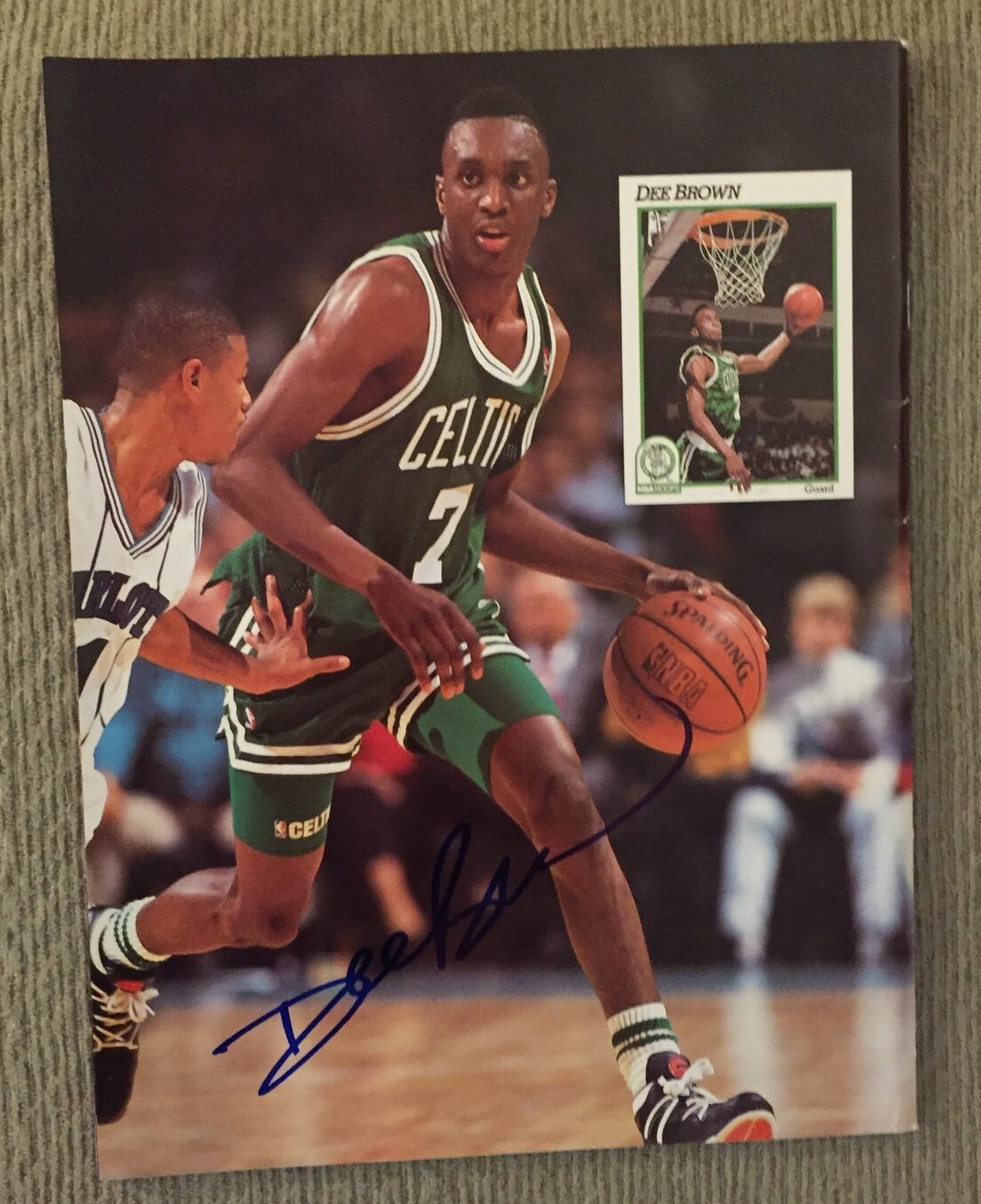 Dee Brown Signed Beckett Magazine Autographed 3/1992 March (back Cover)