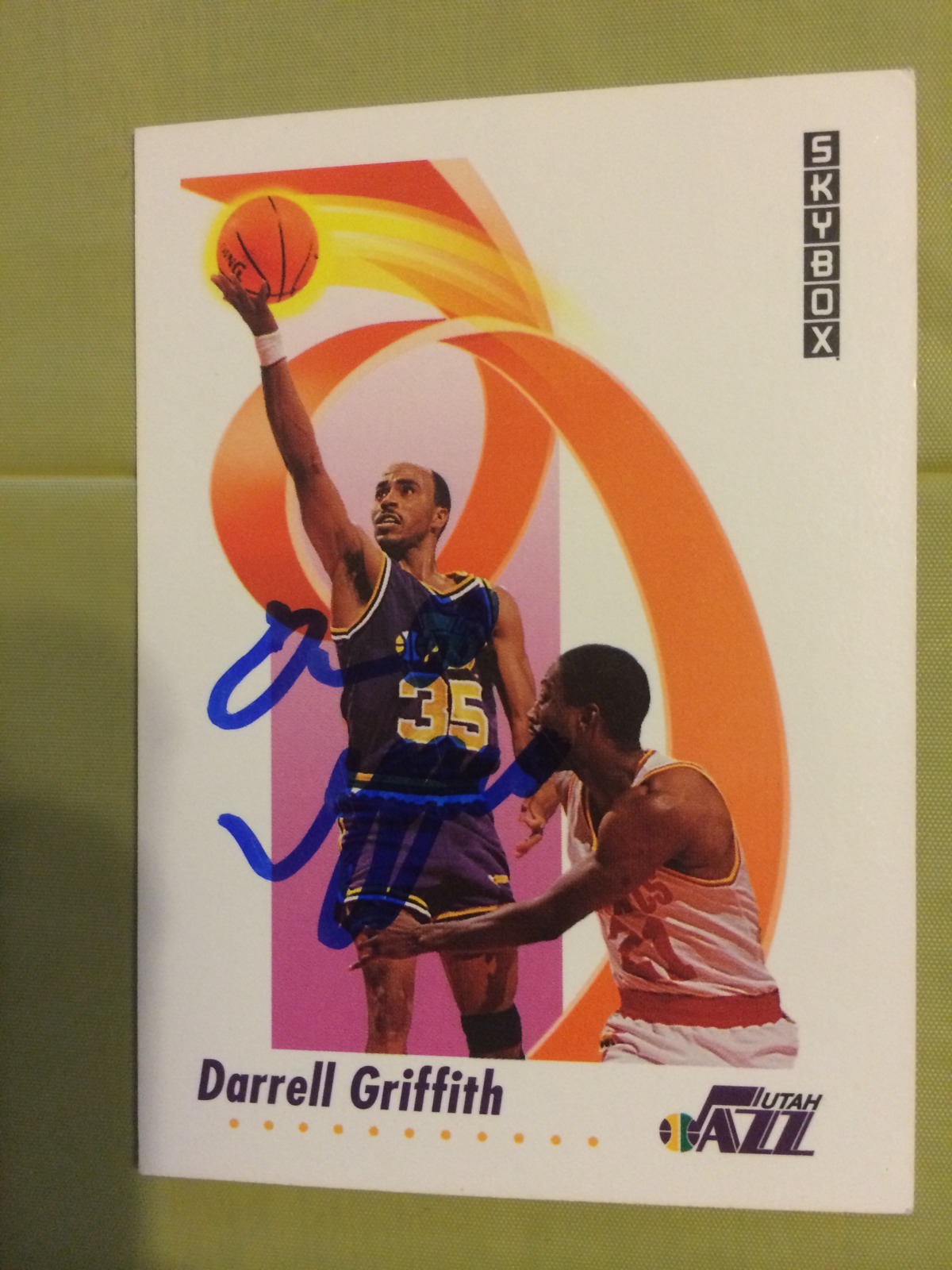 Darrell Griffith Signed Basketball Card Louisville Cardinals Utah Jazz Autograph