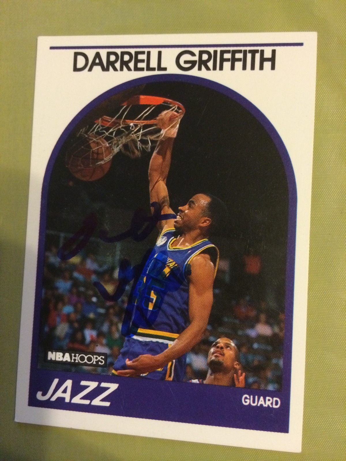 Darrell Griffith Signed Basketball Card Louisville Cardinals Utah Jazz Autograph