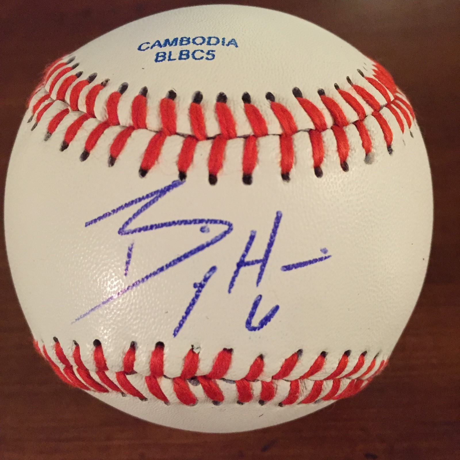 Bully Hamilton Signed Baseball Autographed Official League Leather Ball